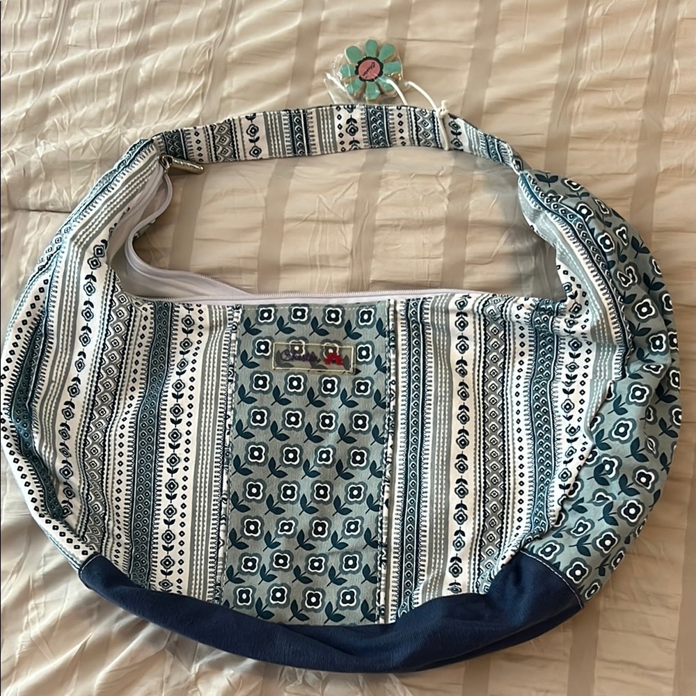 Stylish Chester Blue and White Patterned Women's Bag